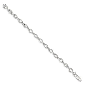 Amazon.com: Solid 925 Sterling Silver Polished and Textured